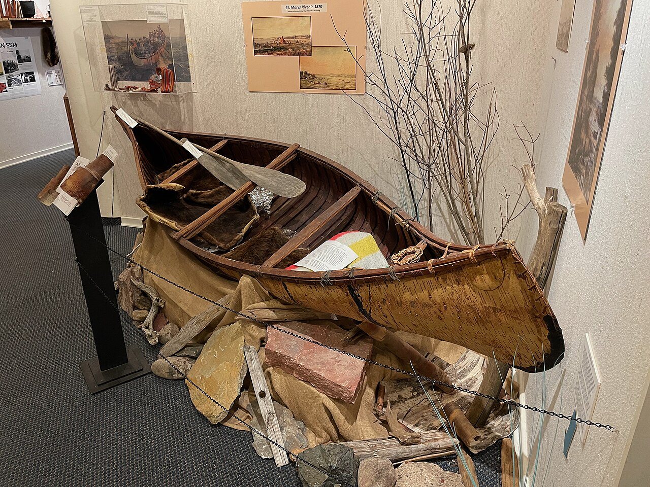Birchbark canoe